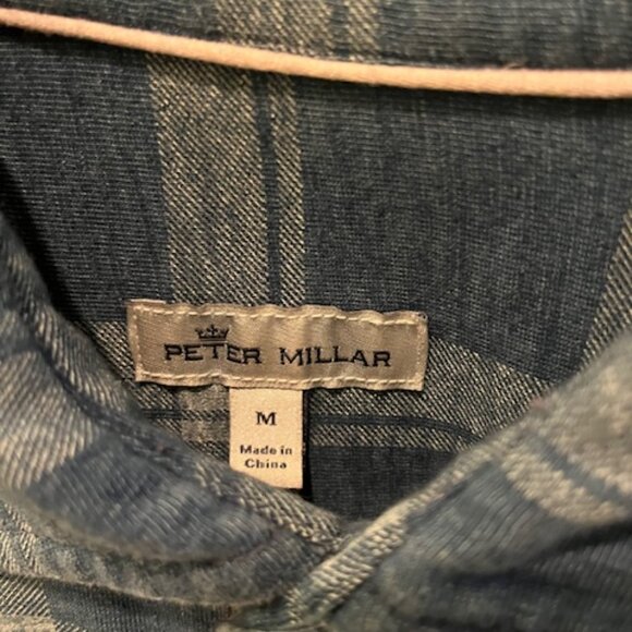 Peter Millar Flannel Shirt, Medium - Picture 4 of 4